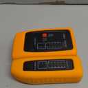 Network Cable Tester with PoE Detection, RJ45/RJ11 Ethernet & Telephone Cable Tester with Silicone Protective Case & Auto Power-Off