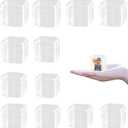 KissYou Acrylic Box Small Clear Box with Lid Plastic Square Cub Easter Display Box Wedding Birthday Party Favor Decorative Boxes (2.2 x 2.2 x 1.89 Inch)