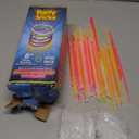 PartySticks Ultra Bright Glow Sticks Bulk Party Supplies 400 Pack - 8" Glow in the Dark Light Up Halloween Party Favors, Glow Decorations, Neon Party Necklaces and Bracelets with Connectors