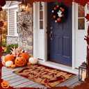 Halloween Door Mat Enter If You Dare Doormat for Front Door 30x18''
