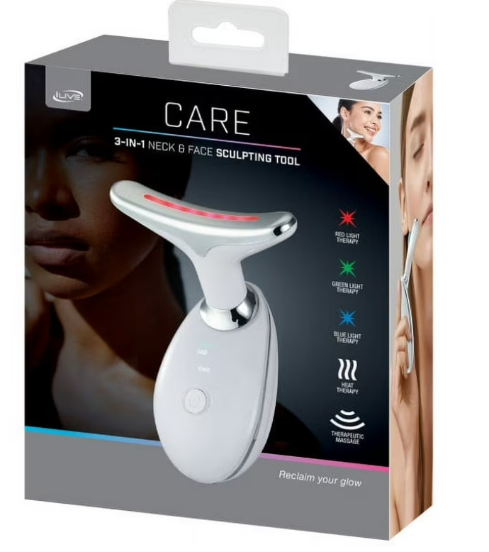 ILive Facial Massager Red-Light-Therapy-for-Face 3 In 1