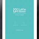LaVie Home 24 x 34 Picture Frame Black Poster Frame,Display Pictures 20x30 with Mat or 24x34 Without Mat, Stable and Sturdy Frame and Polished Plexiglass, Horizontal and Vertical Format of The Walls