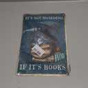 Smilelife Bookish Gifts Dargon Valentines Gifts Vintage Dragon Tin Sign It's Not Hoarding If It's Books Sign for Home Cafe Bedroom Library Bookshelf Wall Decor 8x12 Inch (3018) (Blue)