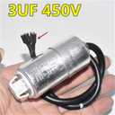 QPS2-B15MD3 3 Pin Refrigerator Compressor PTC Starter Relay Over Load Protector 3uf Start Capacitor Kit Compatible for Midea Swan Refrigerator Freezers