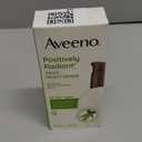 Aveeno Positively Radiant Daily Face Moisturizer with SPF 15 Sunscreen, Hydrating Facial Moisturizer with Soy Extract to Improve Skin Tone and Texture, Hypoallergenic Formula, Oil-Free, 4 FL OZ
