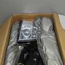 Headlight Assembly Compatible with 2007-2014 Cadillac Escalade/2007-2014 Escalade ESV/2007-2013 Escalade EXT Left and Right Side Replacement Headlamp Chrome Housing Amber Reflector