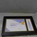 Melannco 18.8x12.1 Inch Black Wood Diploma Frame With Tassel Holder- Frame Displays One 8.5x11 Inch Certificate and One Tassel