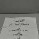 Reserved Wedding Chair Sign Banner Loving Memory Signs for Wedding with Love from Heaven Cotton Linen 15'' x 50'' Save a Seat for Someone in Heaven(White,Linen,Forever)