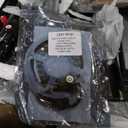 Garvee Kitchen Pantry Storage Cabinet, Tall Storage Cabinet with Doors and Shelves, Kitchen Storage Hutch with Microwave Stand, Led Lights and Charging Station, Corner Pantry Cabinet, Black