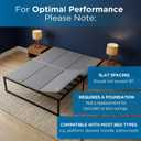 Meliusly Heavy Duty Bunkie Board Queen Size (60x80) - Non-Slip Breathable Bed Support Board for Slatted Bed Frame, Anti-Sag Under Bed Support, Noise Minimizing Moisture Resistant Bed Board