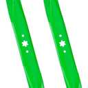 942-04244-X 46 Inch Mower Blades for Cub Cadet XT1 LT46 LTX1045 LTX 1046 RZT L46 XT2 LX 46 ZT1-46 Troy Bilt Mustang XP46 742-04290-X 46" Deck Zero-Turn Lawn Tractor 6 Point Star Toothed Mulching 2 PCS