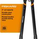 Fiskars Ratchet Drive Anvil Lopper 32 Inch Heavy Duty Tree Trimmer, 2 inch Cut Capacity, Riveted Handles for Easy Squeeze Cutting Power