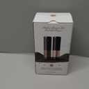 Electric Salt and Pepper Grinder Set Automatic Battery Pepper Mill Shakers Adjustable Coarseness Upgraded Larger Capacity with Led Home and Kitchen Appliances Birthday Gifts for Women Mom (Black/Black)