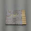 UNIQOOO Gold Birch Wood Stands /1.2mm Slot for Cardstock, Wedding Table Numbers Holders, Photo Holder, Photo Display Stand for Event Decor, Retail Shop, Cafe Restaurant Menu, Business Card, Name Tag