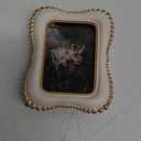 4x6 Vintage Picture Frame, Antique White Ornate Photo Frame, for Tabletop and Wall Display, Decorative Retro Home Decor, Old Fashioned Photo Gallery Art