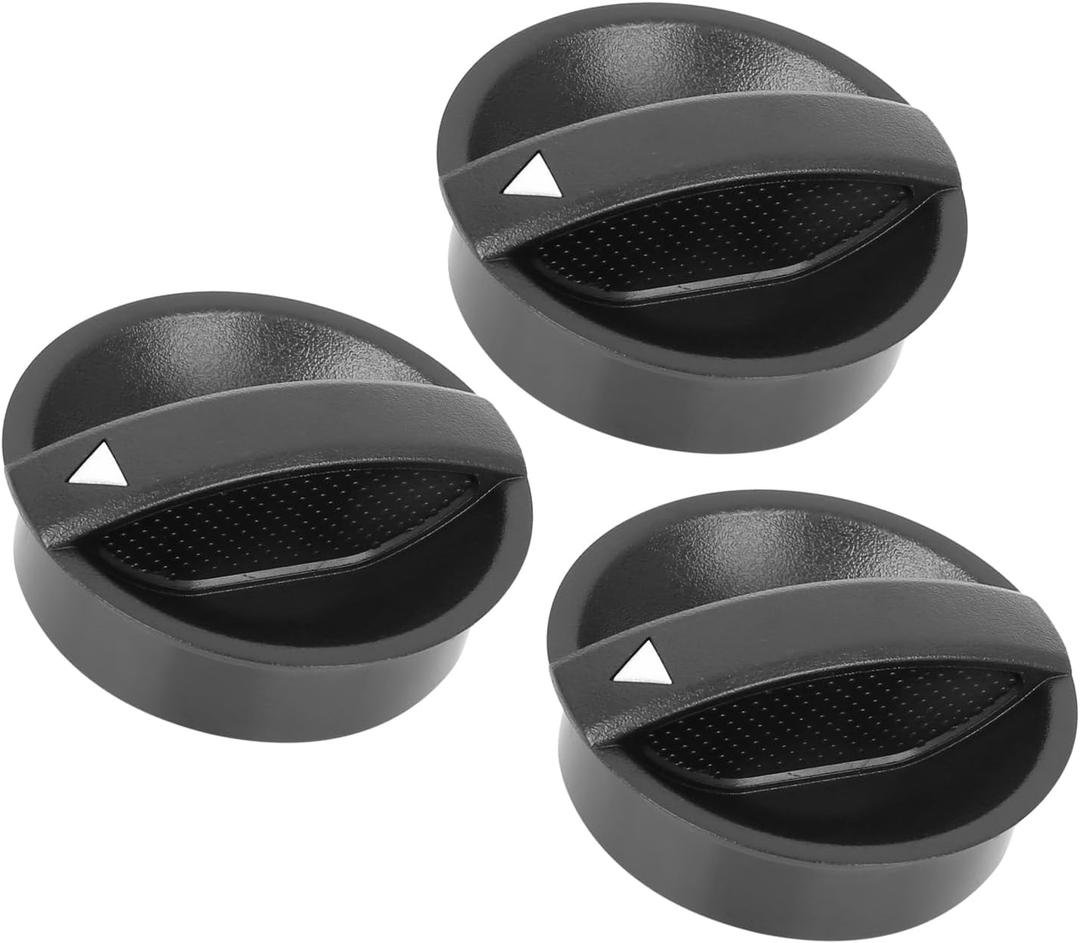 Motoforti 3pcs AC Climate Control Switch Knobs for Toyota Tacoma 05-11 | Air Conditioner, 65551820A, Long-lasting, for Toyota Tacoma 2005-2011