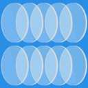 Copkim 10 Pcs 14 mm Laser Protective Lenses Replacement Compatible with D1, D1 Pro, M1 Series Engraving Machine 10w 20w Diode Module