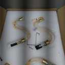 WUZUPS 3-Light Candle Vanity Wall Sconces Light Fixture for Bedroom Living Room Bathroom, E12 Base, Gold