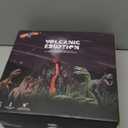 Large Volcano Set with 9 Realistic Dinosaur Action Figures for Kids 2 3 4 5 6 8 10 Years, Simulated Volcanic Eruptions w/Sounds, Volcano Can Store Dinos, Gift for Toddlers Boys & Girls