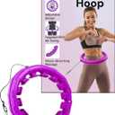FIT ON FORM Infinity Weighted Hula Hoop for Adults Weight Loss, Smart Exercise Hola Circle Hoop for Women Abs Workout