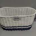 GRANNY SAYS Toilet Paper Storage, Toilet Paper Basket for Bathroom, 6 Mega Rolls Organizer Free Standing, Wicker Basket for Bathroom Storage, Butter Milk (15"L x 6" Wx 9"H (No Lid))