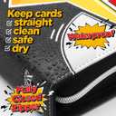 Trading Card Binder, 4 Pockets Card Holder, 55 Double Sided Removable Pages, 440 Card Sleeves, Toploader Binder, Portable Album Holder, Storage Box for Trading Cards (Pink Thunder)