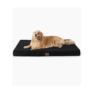 Bedsure XL Dog Beds Large Sized Dog -Comfy Flat Extra Large Pet Beds with Removable Washable Cover, Orthopedic Egg Crate Foam Mat, Suitable for Pet Up to 100 lbs