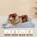 EHEYCIGA Fluffy XXL Dog Crate Pad, Plush Faux Fur Bed for Extra Large Size, Calming Anti Anxiety XXL Dog Bed for Crate, Washable Soft Warm Mat with Non-Slip Bottom (47 x 35, Grey)