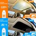 D-Lumina for Tesla Model 3 Roof Sunshade, Glass Sunroof Shade Window Insulation UV & Heat Protection for 2017-2020 Model 3 Accessories, Upgraded Double-Layer Design Sun Shade Won't Sag (Set of 2)