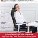 COMFIER Vibration Back Massager Seat Cushion with Heat,10 Motors Massage Chair Pad,Chair Massager for Pain Relief at Office/Home,Mothers Day Gifts for Mom Dad