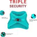 Tailpetz Light Blue Dog Harness Small Sized Dogs, Adjustable No Pull Step in Harness for Small Dog, Reflective Puppy Harness for Puppy Training, Small Dog Harness Boy Girl (Light Blue, S)