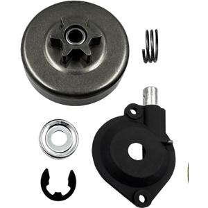 501628301 3/8" Sprocket Clutch Drum Kit with Worm Gear & Oil Pump, Fit for Poulan Pro P3314 P3416 P3816 PP4218A P3516PR PP3516AVX P4018WT PP4218AVX 4218AVX Replaces 530057905