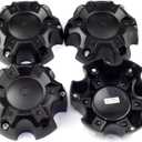 5.55in Wheel Center Caps for Ballistic Center Hubcaps, 4 Pack Glossy Black Center Cover Replacement, 6 lugs