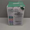 GROWNSY Bottle Sterilizer and Dryer, Compact Electric Steam Baby Bottle Sterilizer (Esterilizador de Biberones), Bottle Sanitizer for Baby Bottles, Pacifiers, Pump Parts (Grey)