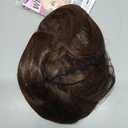 NOSTLAGIA Brown Highlight Bob Wigs Synthetic Lace Front Wig,Mide Part Short Straight Glueless Bob Wig for White Women Daily Use 14 Inch