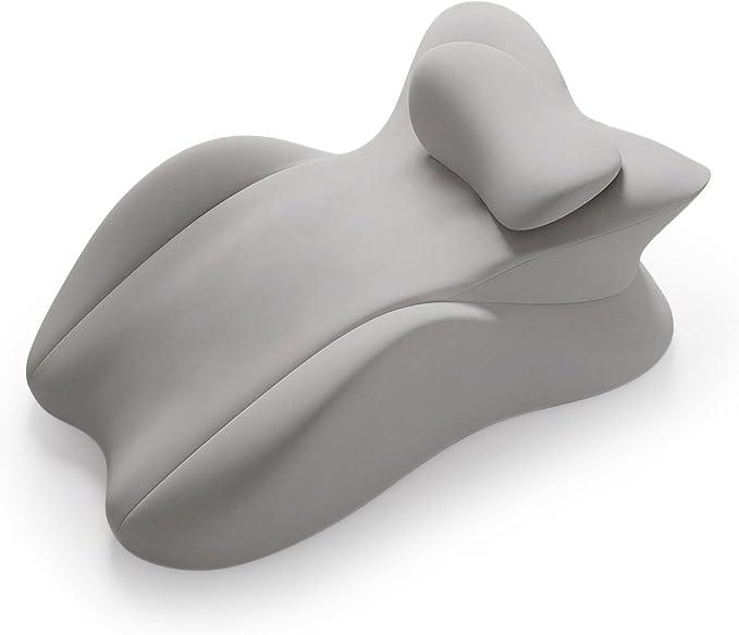 Memory Foam Wedge Pillow for Adults, Multi-Position Support Bed Pillow with Removable Cover for Sleeping Sitting Up Prone Reading Back & Knee Support Leg Elevation, Pink