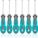 Torx Screwdriver Set, 6-Piece Small Star Screwdriver Set with T5, T6, T7, T8, T9, T10 Mini Security Torx Screwdrivers, Professional Non-Slip Cushion Grip Magnetic Screw Driver Set Kit (Green)