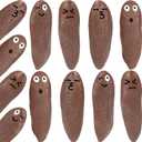 Poop Slingshot 12pcs Fake Poop Toys for Kids Stocking Stuffers, Funny Gag Gifts Bulk Party Favors Game Prizes, Sticky Poo Emotion Fidget Toys for Kids Age 3-5-7 4-8-12 Year Old Boys Girls Teens Adults