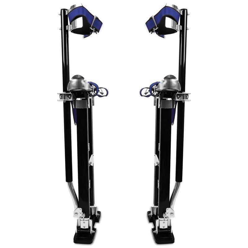 Drywall Stilts 24"-40"Height AdjustableAluminum Tool Stilts Suitable for Painting Walls, Pruning Branches, Cleaning,Performing Arts Activities.(Black)
