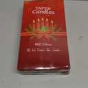 Red Taper Candles 24 Pack, 10 Inch Unscented Holiday Dinner Candles for Valentine's Day Table Decor, Wedding Centerpieces, Long-Lasting 7-8 Hour Burn Time, Premium Wax