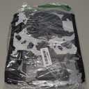 Capolo Car Trash Can with Lid, Leakproof Car Trash Bag Hanging Waterproof Automotive Garbage Can with Storage Pockets Mini Vehicle Trash Bin for Back/Front Seat(Cow Print,2.5 Gallon)