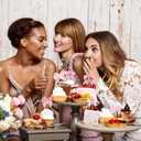 Pink Bowknot Cake Toppers and Picks, 19 PCS Bow Cupcake Toppers Pink Bow Birthday Decorations, Bows Decorations for Baby Shower Birthday Wedding Bachelorette Party Supplies