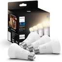 Philips Hue Smart 60W A19 LED Bulb - Soft Warm White Light - 3 Pack - 800LM - E26 - Indoor - Control with Hue App - Works with Alexa, Google Assistant and Apple Homekit