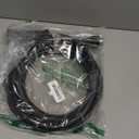 DEWENWILS Garden Hose 5/8"  50ft, Heavy Duty, Flexible, Lightweight Hybrid Water Hose with Swivel Handle in Solid Aluminum Fittings, No Kink, CE & RoHS Listed, Black+Green