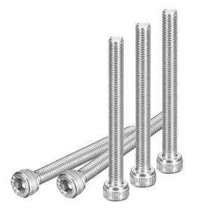 M5x60mm Socket Head Cap Screws Bolts, 25Pcs 304 Stainless Steel 18-8, Metric Machine Hex Socket Screw, Hex Drive, Bright Finish, UNC Coarse Thread Fully Threaded