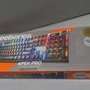 SteelSeries Apex Pro Gen 3 - Hypermagnetic Gaming Keyboard - OmniPoint 3.0 - Adjustable Activation - Rapid Trigger - Protection Mode - Rapid Tap/SOCD - OLED - RGB - PBT Keycaps - US Layout QWERTY
