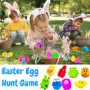 24 Pack Prefilled Easter Eggs with Squishies Toys, Easter Basket Stuffers for Kids, Party Favors, Boys Girls Easter Eggs Hunt Game Classroom Prizes Supplies