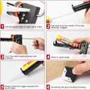 Caulk Gun Kit, Smooth Silicone Caulking Gun and Caulk Remover Tool, Sealant Finishing Tool Grout Scraper for Kitchen Bathroom Window Sink Joint, All in One with Gift Box