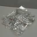 Sumind 9.8 x 11.8 Inch Christmas Star Tree Topper Glittered Star Metal Plug in Treetop Ornaments with Bow and 30 LED String Light for Christmas Tree Indoor Holiday Party Decoration(Silver)