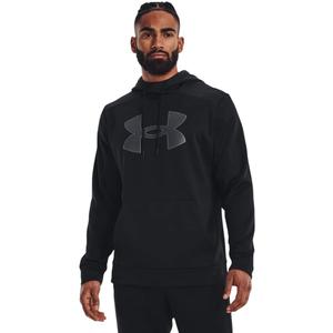 Under Armour Men's Big Logo Armourfleece Hoodie (Medium, (001) Black / Black / Pitch Gray)